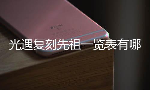 光遇复刻先祖一览表有哪些 光遇复刻先祖一览表2021最新分享