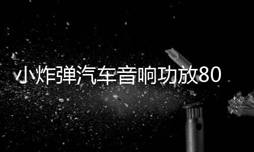 小炸弹汽车音响功放800W单路功放带灯纯低音功放带线控高低电平