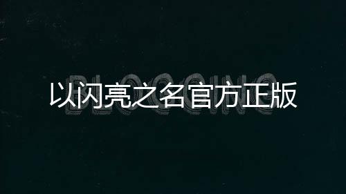 以闪亮之名官方正版