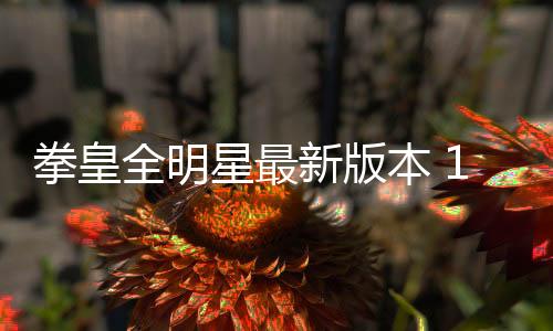 拳皇全明星最新版本 1.16.3