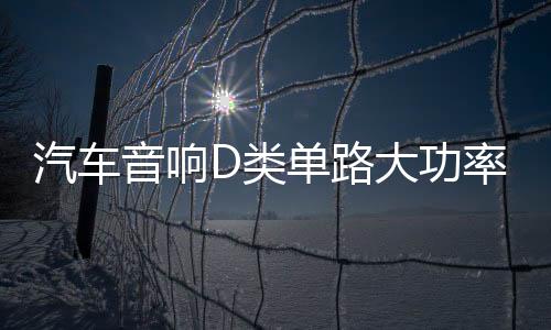 汽车音响D类单路大功率低音炮数字功放可推双12寸低音炮包邮