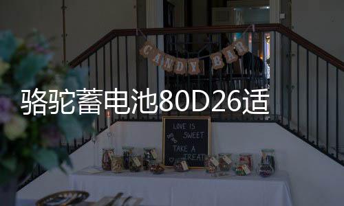 骆驼蓄电池80D26适配天籁凯美瑞汉兰达普拉多RAV4汽车电瓶12V70AH