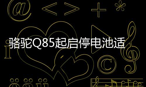 骆驼Q85起启停电池适配雷凌马自达CX4/5昂克赛拉本田CRV汽车电瓶